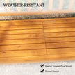 Outsunny Wooden Bench with Liftable Middle Table, Outdoor Bench, Patio Loveseat for Porch, Garden, Seats 2-3 People – view 5