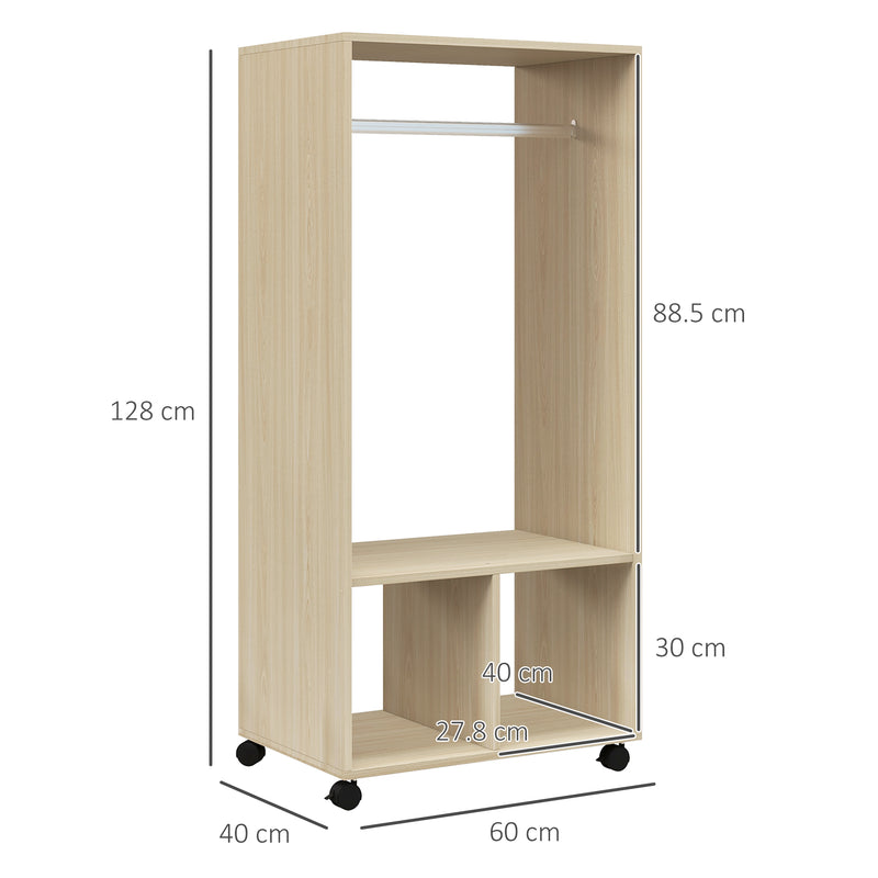 60 cm natural open wardrobe – image 3