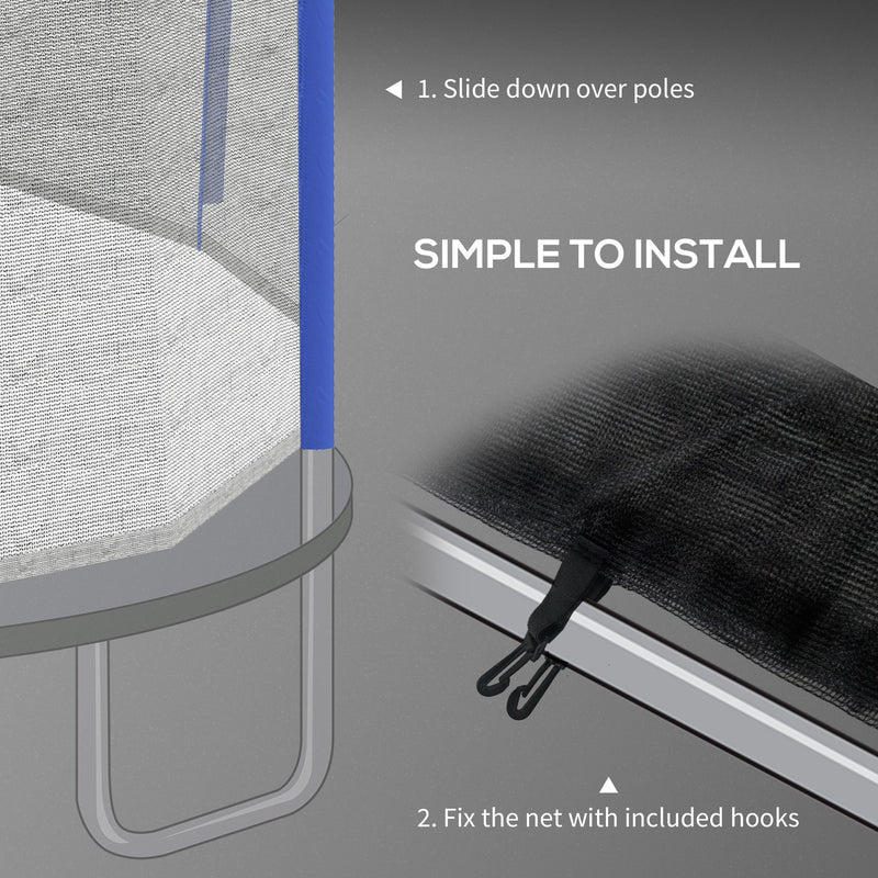 Blue 10ft trampoline replacement net – image 6