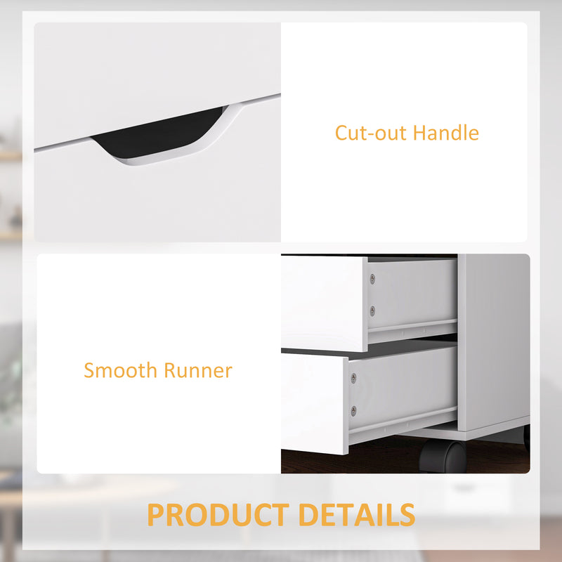 White mobile office cabinet – image 6