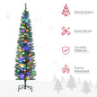 6ft pre-lit pencil tree, multi-colour LEDs – image 4