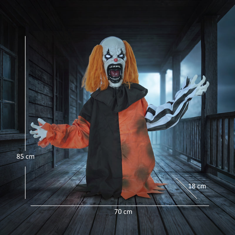 85cm Animated Face-Changing Clown with Glowing Eyes – image 3 of 9