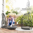 Rattan hanging egg chair – image 6