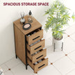 Narrow 4-drawer cabinet – image 4