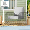 Light grey deep seating chair cushion set – image 10