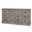 Haldon twelve-drawer chest at an angle