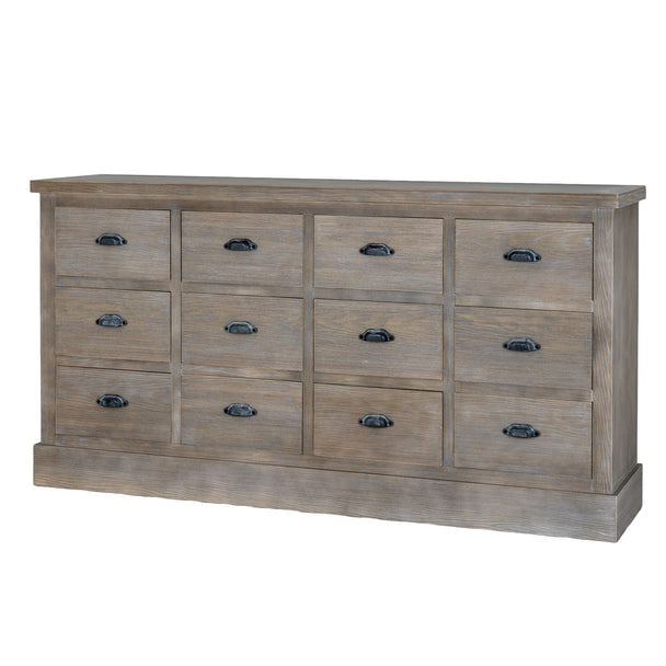 Haldon twelve-drawer chest at an angle