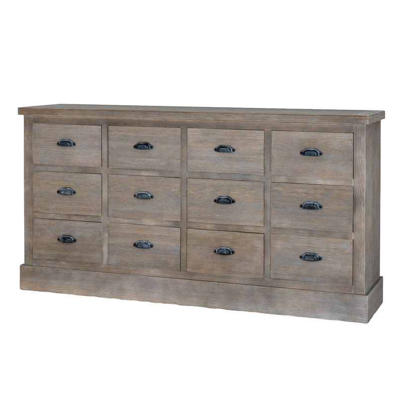 Haldon twelve-drawer chest at an angle