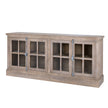 Haldon 4-door glazed sideboard, front view