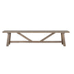 Haldon dining bench from the front