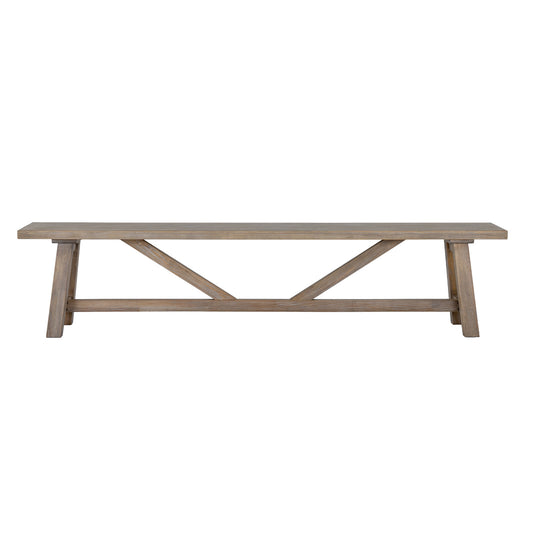 Haldon dining bench from the front