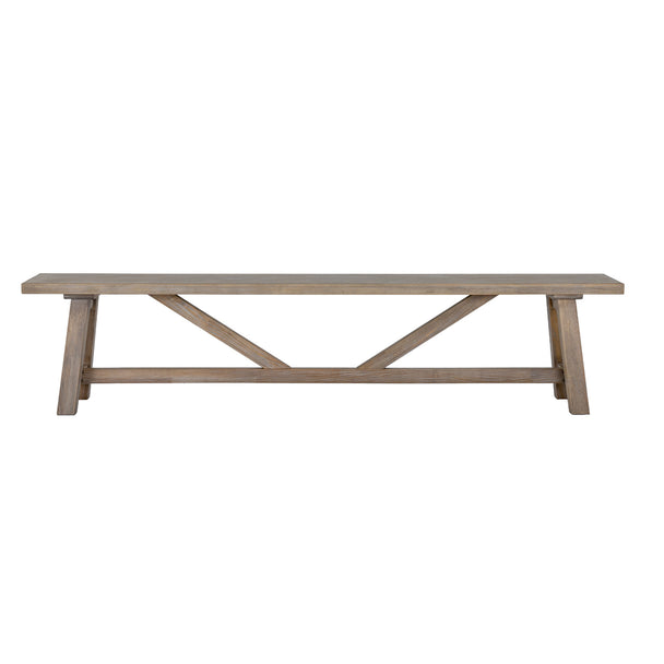 Haldon dining bench from the front