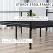 Black king size metal bed frame – image 5