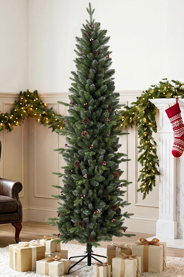 7ft slim pine pencil Christmas tree – image 2