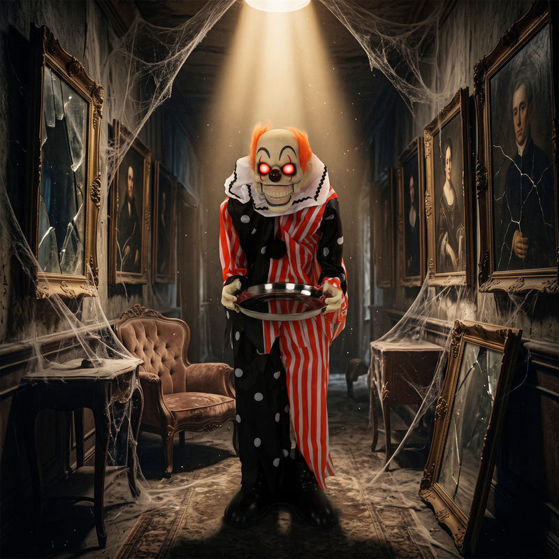 91cm Animated Halloween Clown with Moving Mouth & Glowing Eyes – image 8 of 9