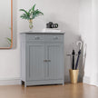 Grey 2-drawer bathroom cabinet – image 8