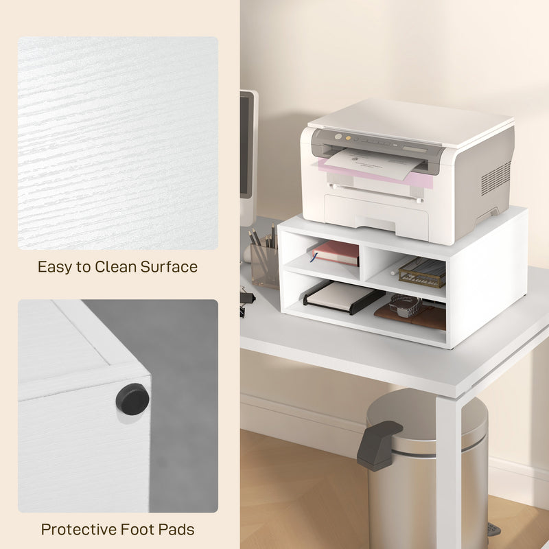 White desktop printer stand – image 5