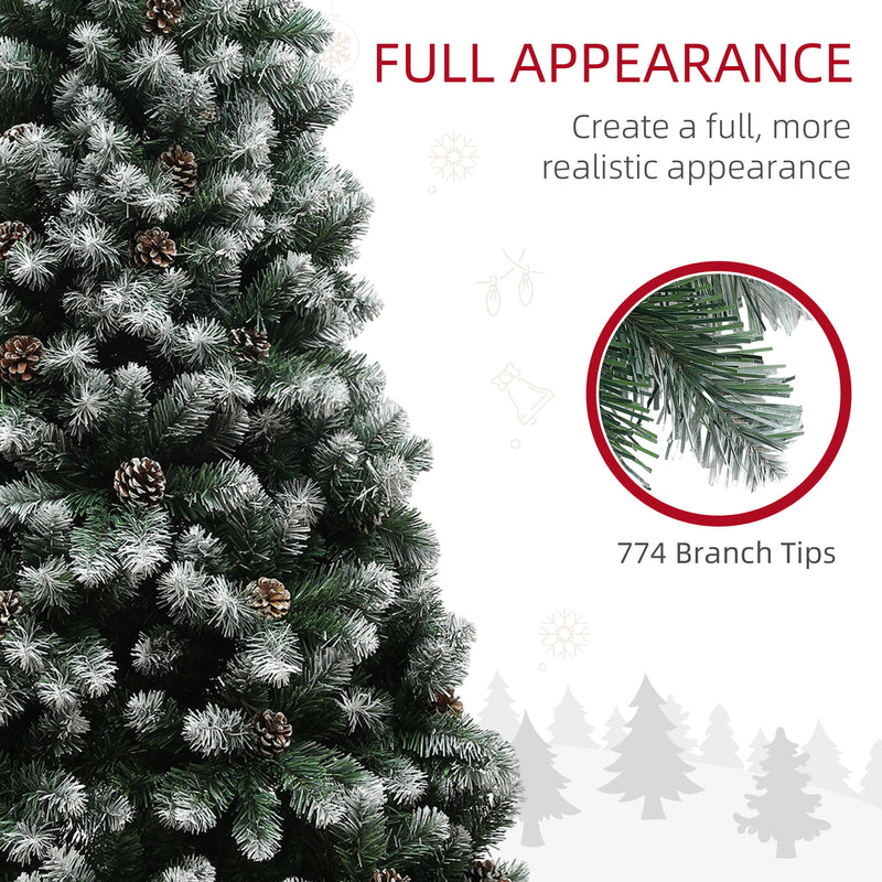 6ft snow-dipped pine Christmas tree – image 6