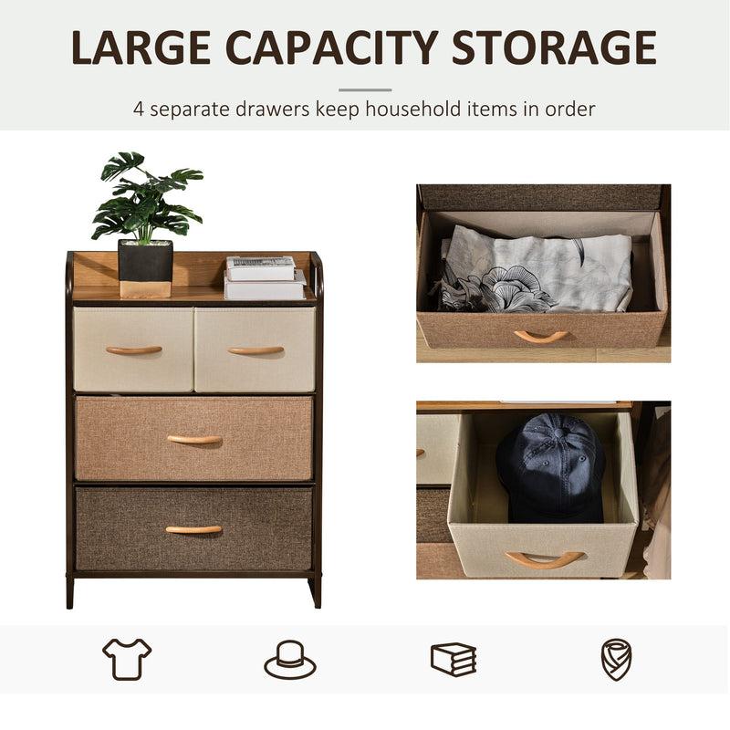 4-drawer fabric dresser – image 5