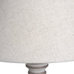 Pella Wooden Table Lamp with Linen Shade – 38cm, linen shade detail