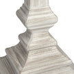 Pula Whitewashed Wooden Table Lamp with Linen Shade – 51.5cm, whitewashed wooden base detail