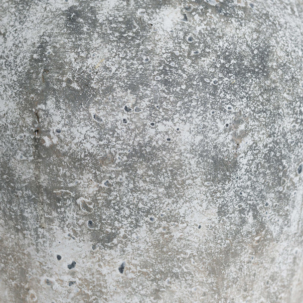 Aged Stone-Effect Ceramic Vase – 30cm, aged stone-effect surface detail