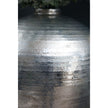 Hammered Silver-Effect Ceramic Vase – 38cm, hammered silver-effect surface detail