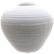 Matt White Ceramic Vase – 26cm, single vase front view