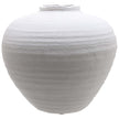 Large Matt White Ceramic Vase – 31.5cm, single large vase front view