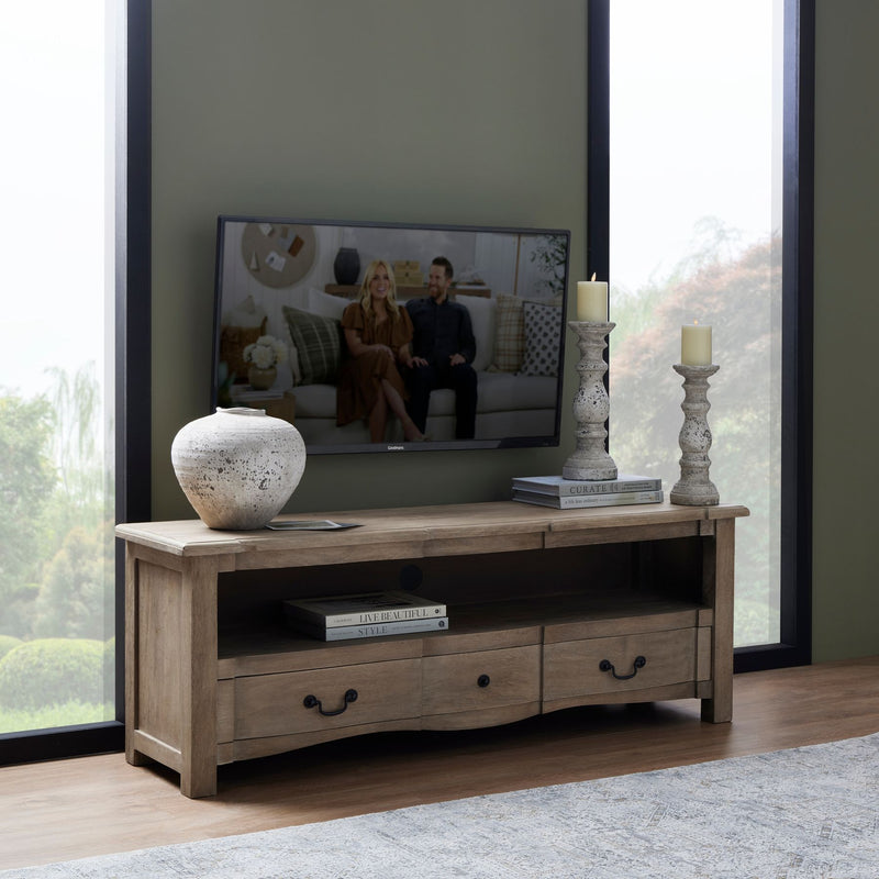 Textured Stone-Effect Ceramic Vase – 26cm, vase on a media-unit display
