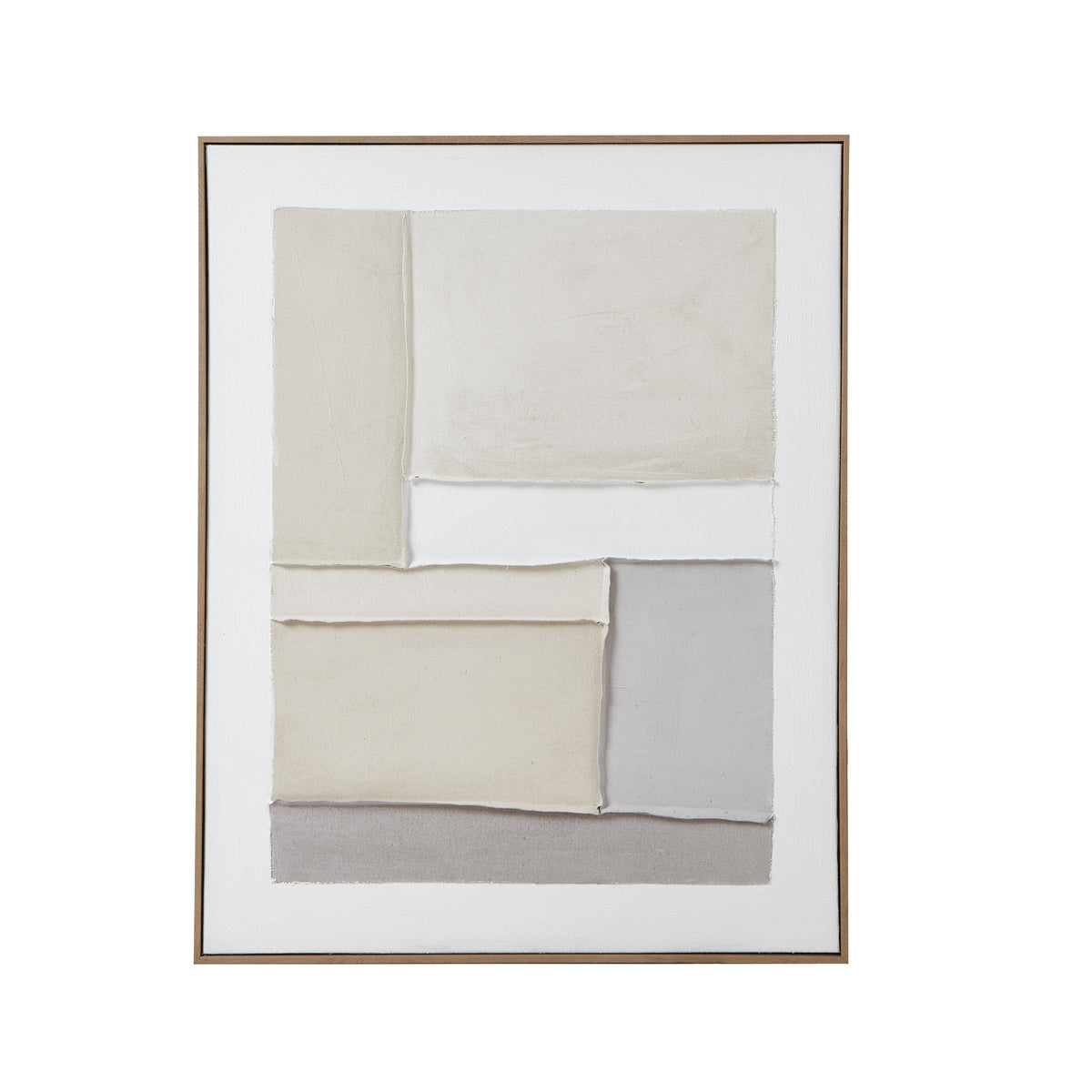 Contempo Alpha Abstract Framed Canvas – 75 × 95cm, full artwork view