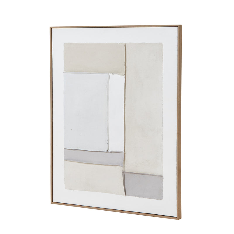 Contempo Beta Abstract Framed Canvas – 75 × 95cm, angled artwork view