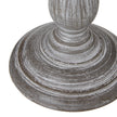 Augusta Column Wooden Table Lamp with Linen Shade – 31cm, base detail