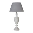 Lentia Urn Wooden Table Lamp with Linen Shade – 45.5cm, full product view
