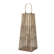 Large Wicker Silo Lantern with Glass Holder – 88cm, single lantern alternate angle