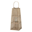 Wicker Silo Lantern with Glass Holder – 67cm, single silo lantern front view
