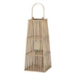 Wicker Silo Lantern with Glass Holder – 67cm, single lantern alternate angle