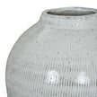 Large White Olpe Ceramic Vase – 44cm, glazed ceramic texture detail