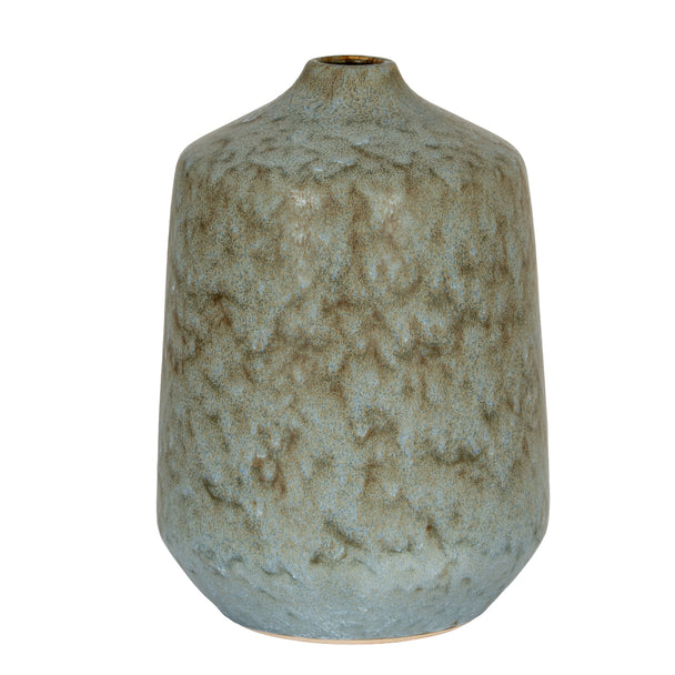 Grey Ceramic Bottle Vase – 30cm, single bottle vase front view