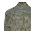 Grey Ceramic Bottle Vase – 30cm, mottled grey glaze detail