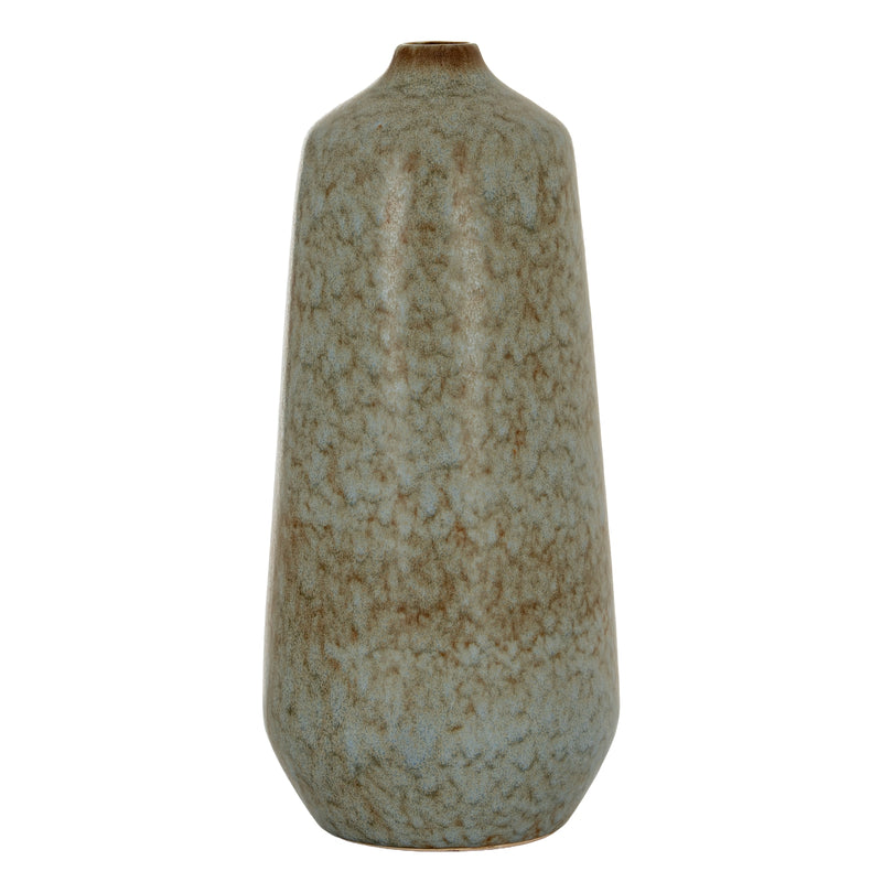 Tall Grey Ceramic Bottle Vase – 47cm, single tall bottle vase front view