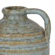 Grey Ceramic Jug Vase – 23cm, mottled glaze and handle detail