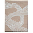 Clayre Textured Line Art in Wood Frame – 60 × 80cm, full artwork view
