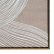 Clayre Textured Line Art in Wood Frame – 60 × 80cm, raised linework detail