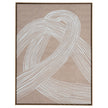 Lunora Textured Line Art in Wood Frame – 60 × 80cm, full artwork view