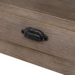 One-Drawer Wooden Side Table with Shelf – 60cm, drawer handle and wood-grain detail