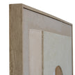 Portina Linen-Textured Canvas in Wood Frame – 80 × 100cm, wood frame corner detail