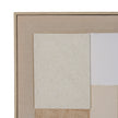 Lumera Linen-Textured Canvas in Wood Frame – 80 × 100cm, geometric composition detail