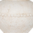 Large Rounded Ceramic Vase – 37cm, raised band and aged ceramic surface detail