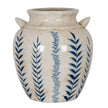 Blue & White Floral Amphora Vase – 34cm, reverse angle showing the amphora shape